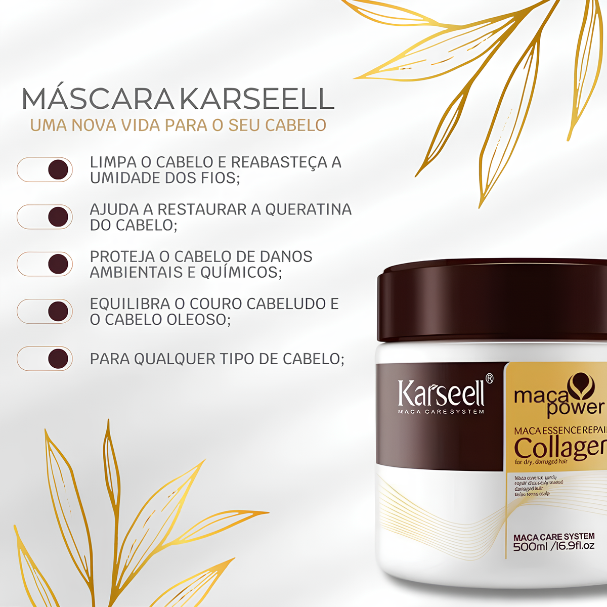 Máscara De Colágeno Original Karseell® 500ml